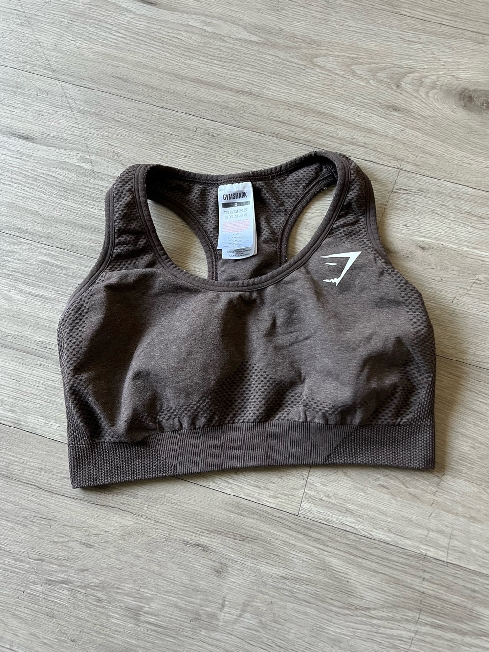 Gymshark Vital Seamless 2.0 Sports Bra Brown Sz Small